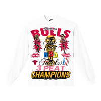 Three Peat Bulls Long Sleeve