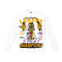 Three Peat Lakers Long Sleeve
