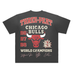 3 Peat Bulls Tee